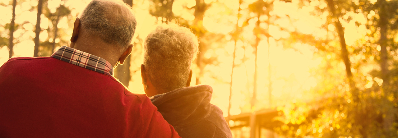 older couple in nature