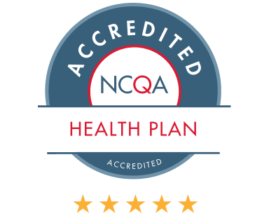 NCQA accredited health plan badge