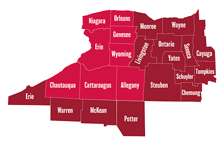 WNY Counties Map