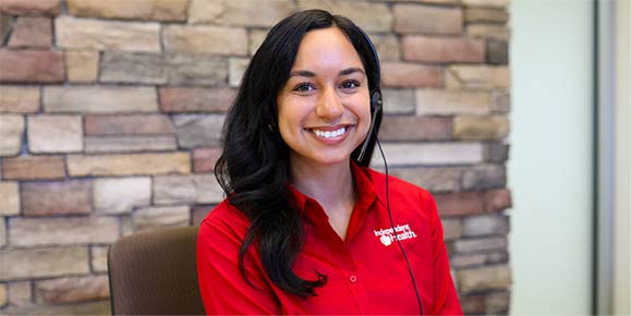 RedShirt wearing a headset