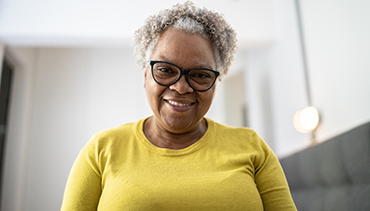 Portrait of a senior woman at home